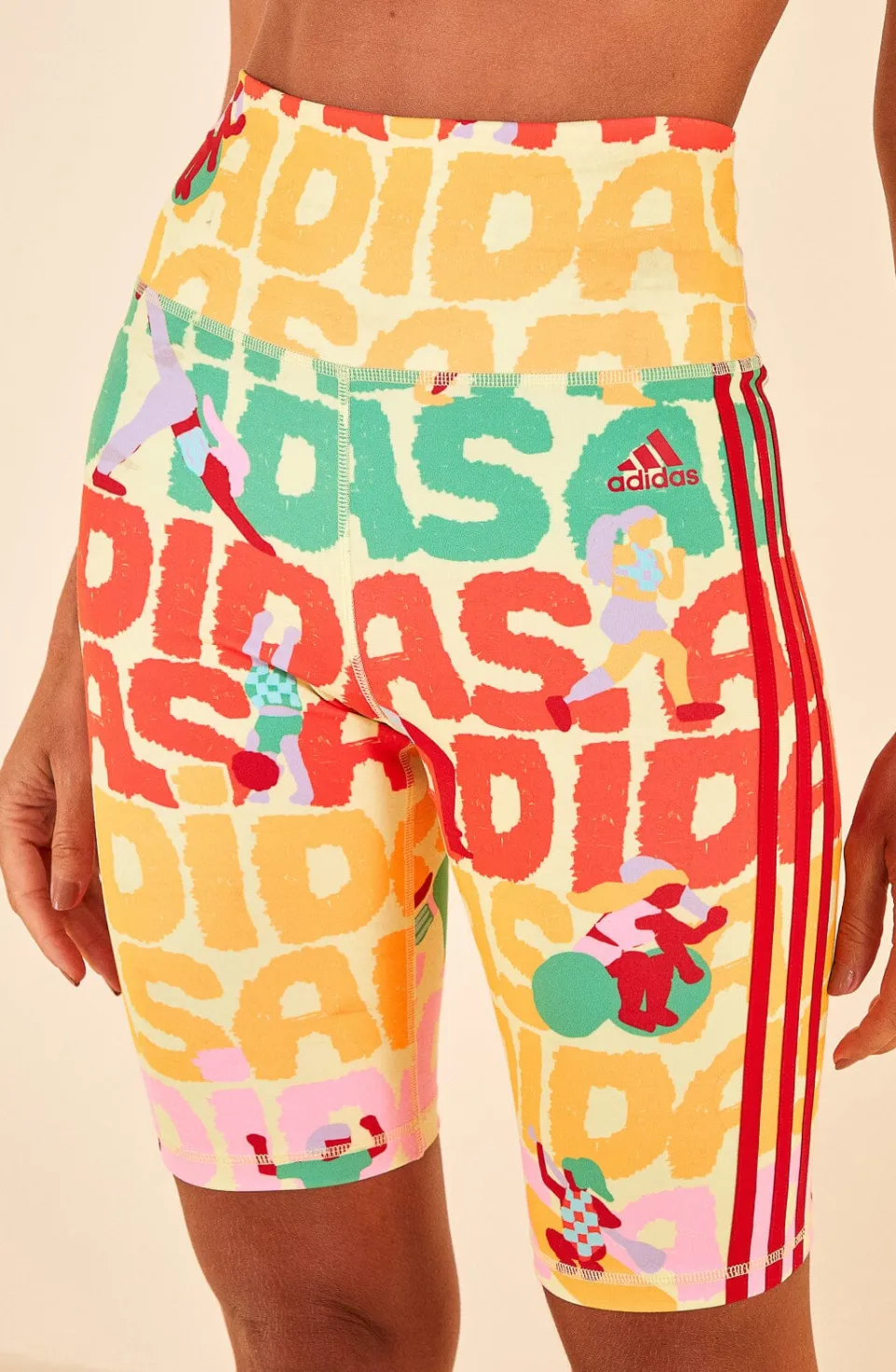 FARM Rio Adidas Farm Bike Short Pearl Citrine New
