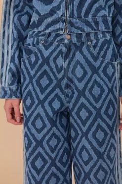 FARM Rio Adidas Denim Pants Hot