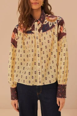 FARM Rio Ainika Chill Burgundy Blouse Best