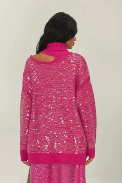 FARM Rio Anthurium Flowers Knit Sweater Best