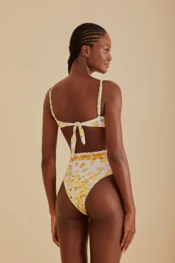 FARM Rio Azaleia High Waist Bikini Bottom Hot