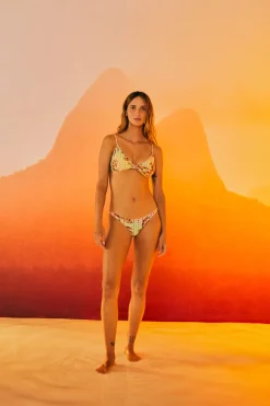 FARM Rio Banana Bikini Top | Vichy Print Discount