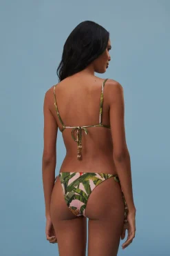 FARM Rio Banana Leaves Tie Side Bikini Bottom Hot