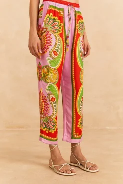 FARM Rio Beach Toucans Scarf Lenzing™ Ecovero™ Viscose Pants New