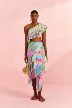 FARM Rio Beach Vibe Layered Skirt Discount