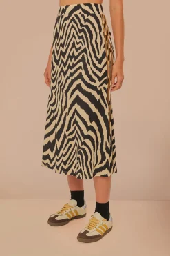 FARM Rio Beige Adidas Maxi Skirt Clearance