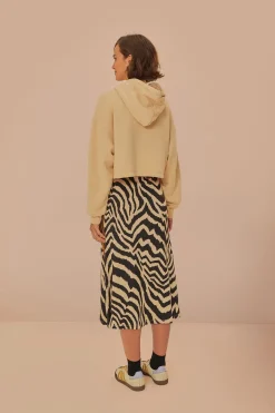 FARM Rio Beige Adidas Maxi Skirt Clearance