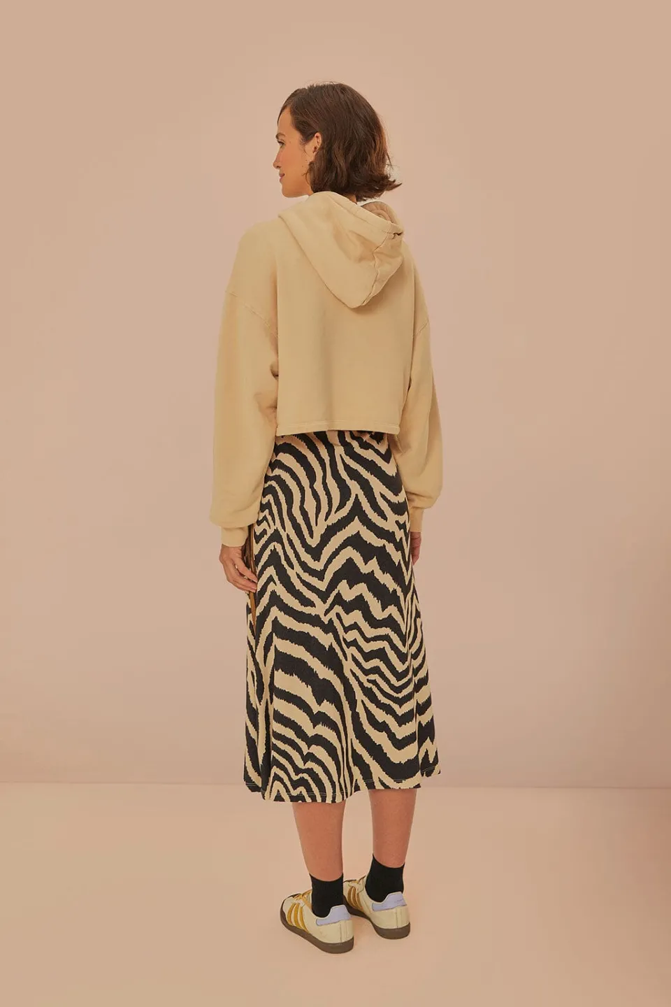 FARM Rio Beige Adidas Maxi Skirt Clearance