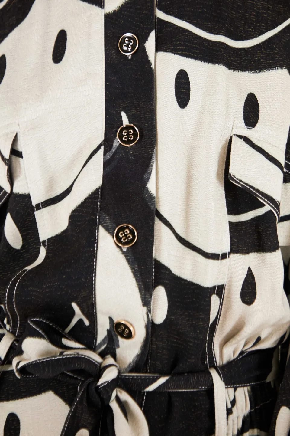 FARM Rio Black & White Smiley® Jumpsuit Best