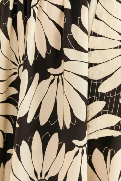 FARM Rio Black Copacabana Bow Midi Skirt New