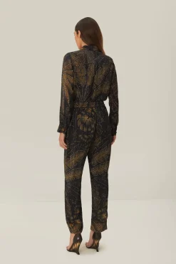 FARM Rio Black Golden Foliage Pajama Pants Sale