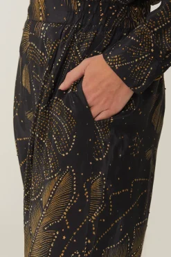 FARM Rio Black Golden Foliage Pajama Pants Sale