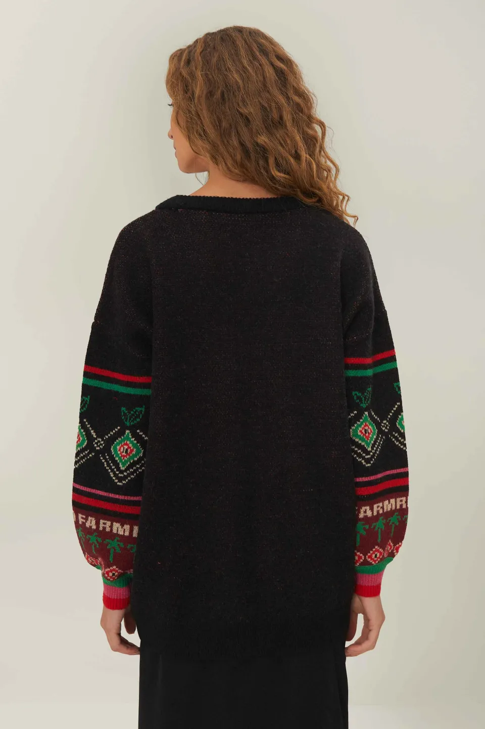 FARM Rio Black Hohoho Knit Sweater