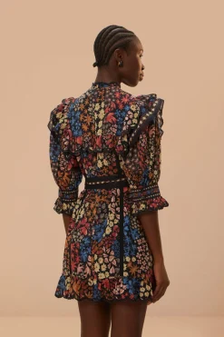 FARM Rio Black Jujus Garden Mini Dress Sale