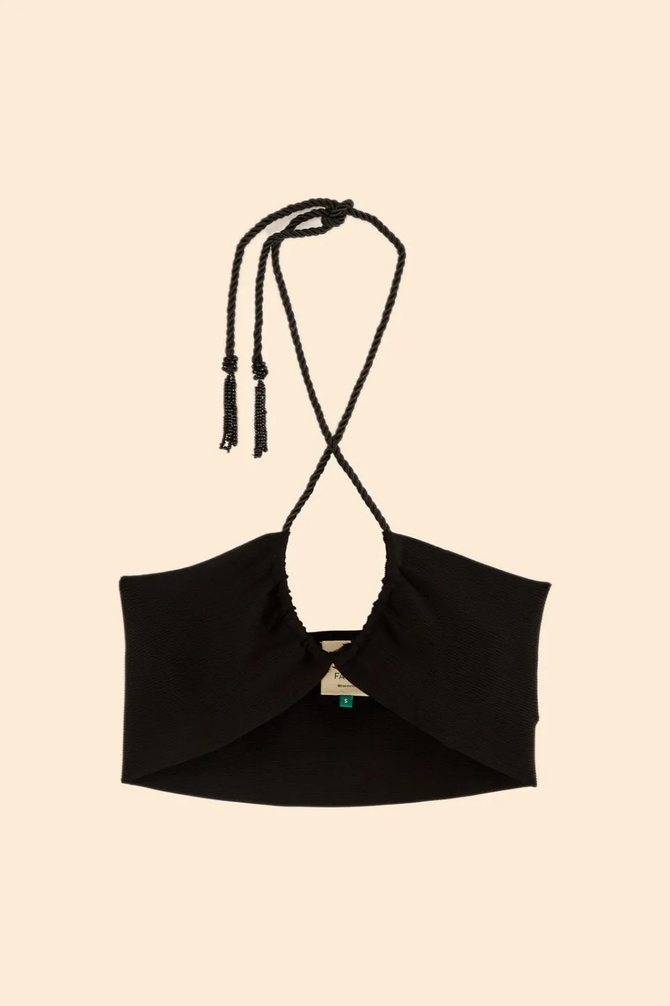 FARM Rio Black Knit Top Outlet
