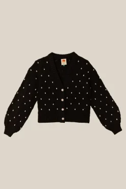 FARM Rio Black Lace Knit Sweater Outlet