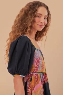 FARM Rio Black Lucy Floral Maxi Dress Discount