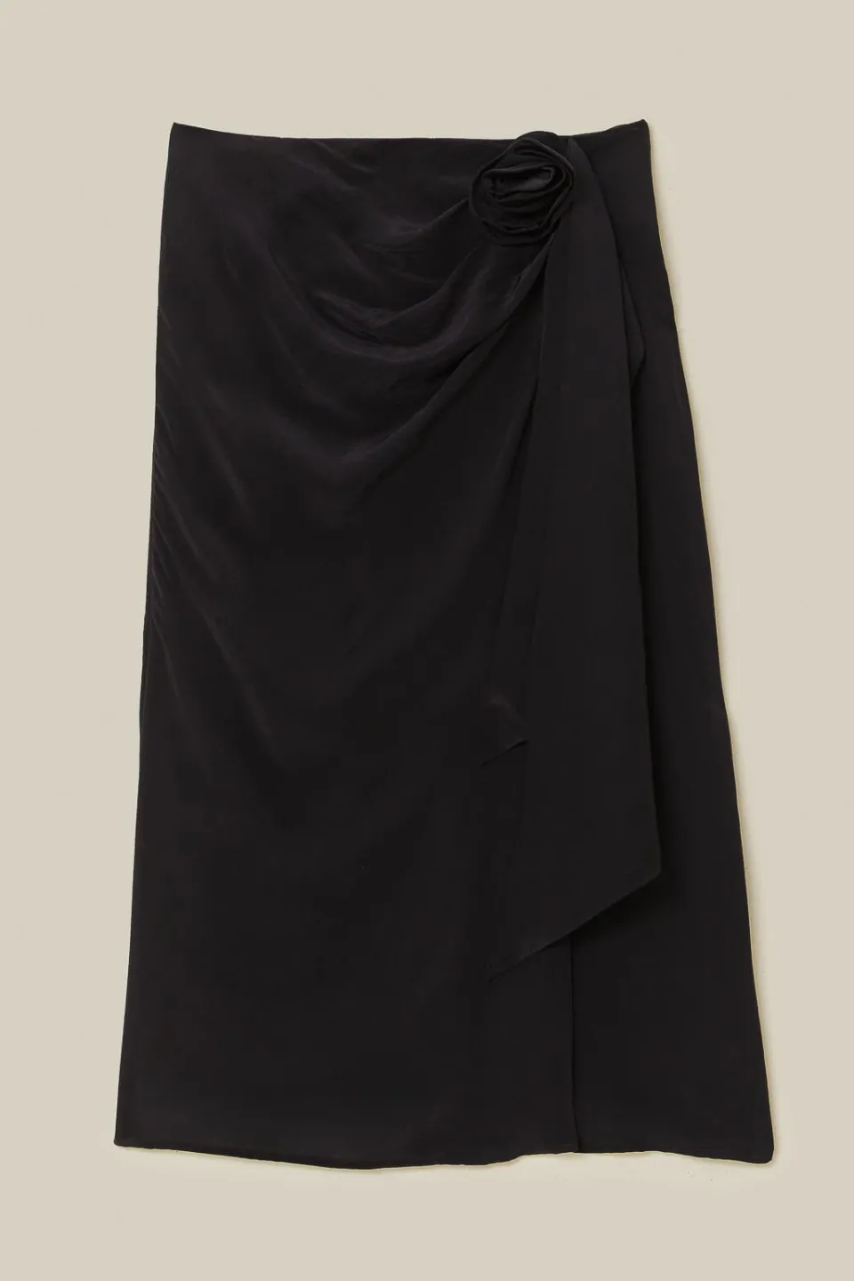 FARM Rio Black Midi Skirt Clearance