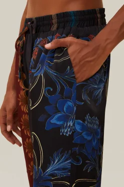 FARM Rio Black Mixed Arabesque Scarves Pants