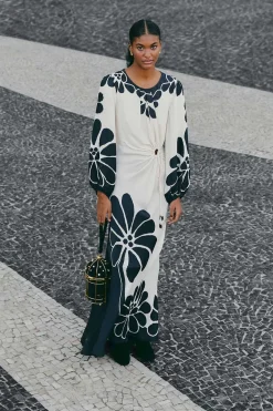 FARM Rio Black Palermo Cut Out Lenzing™ Ecovero™ Viscose Maxi Dress Sale