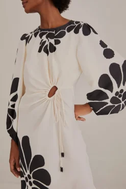 FARM Rio Black Palermo Cut Out Lenzing™ Ecovero™ Viscose Maxi Dress Sale