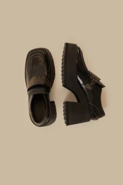 FARM Rio Black Platform Loafer Outlet