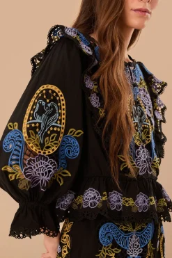 FARM Rio Black Richelieu Blouse Sale