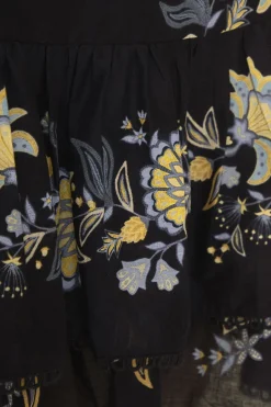 FARM Rio Black Stitched Garden Mini Skirt Online