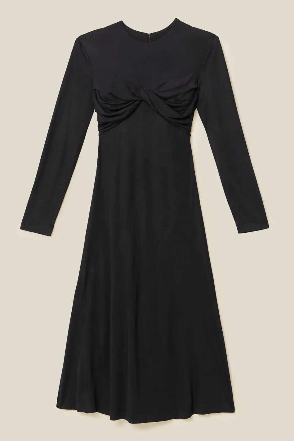 FARM Rio Black Twisted Cup Midi Dress Clearance