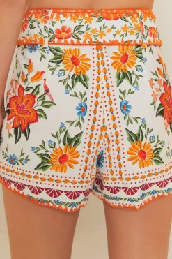 FARM Rio Bloom Garden Euroflax™Premium Linen Shorts Discount