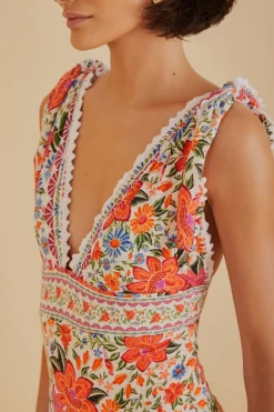FARM Rio Bloom Garden One Piece Swimsuit Hot
