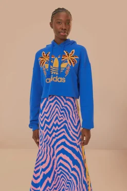 FARM Rio Blue Adidas Maxi Skirt Clearance