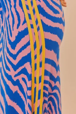 FARM Rio Blue Adidas Maxi Skirt Clearance