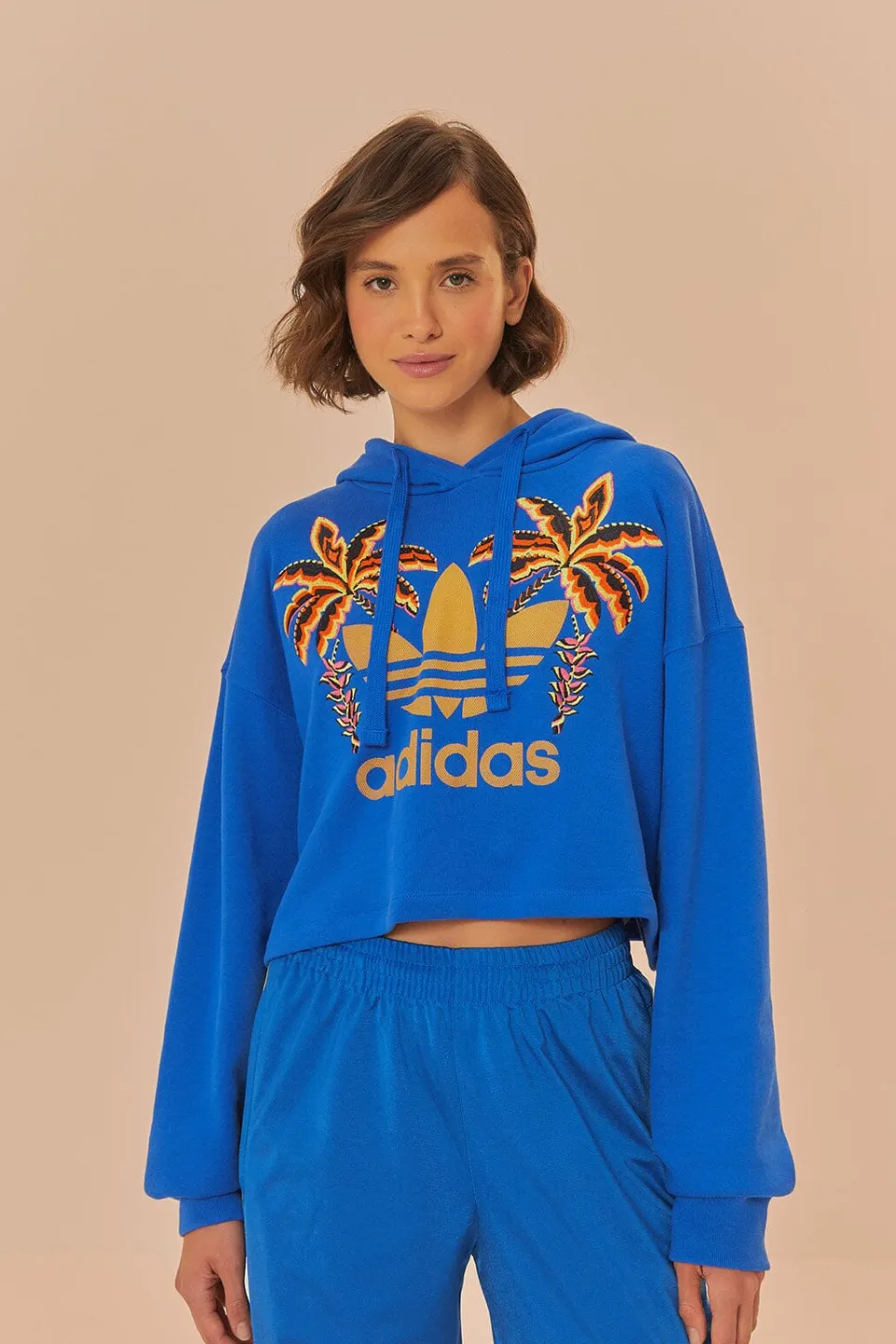 FARM Rio Blue Adidas Sweatshirt New
