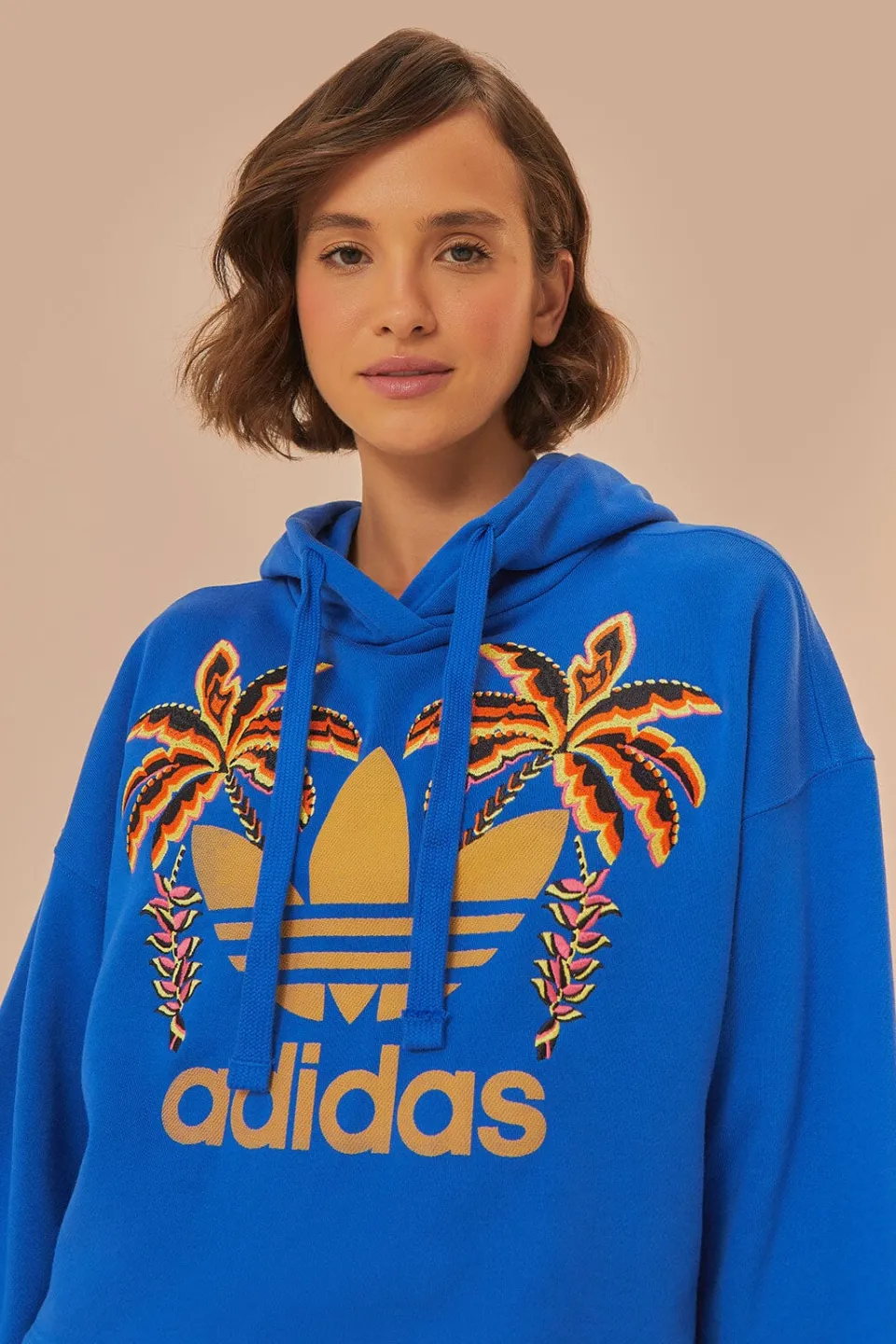 FARM Rio Blue Adidas Sweatshirt New