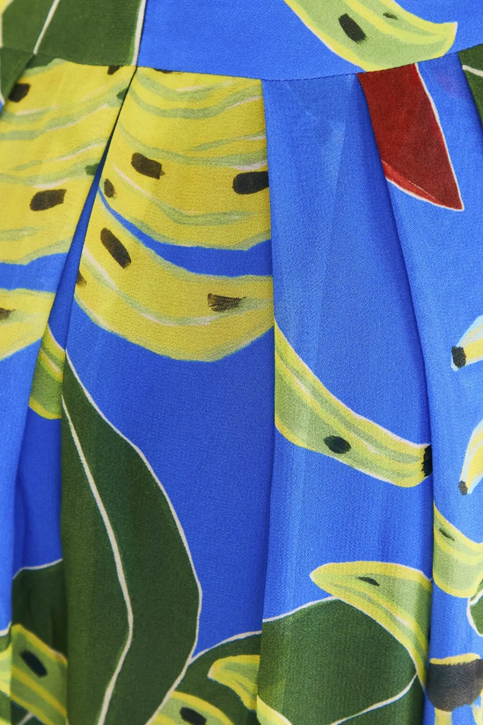 FARM Rio Blue Banana Leaves Maxi Dress New