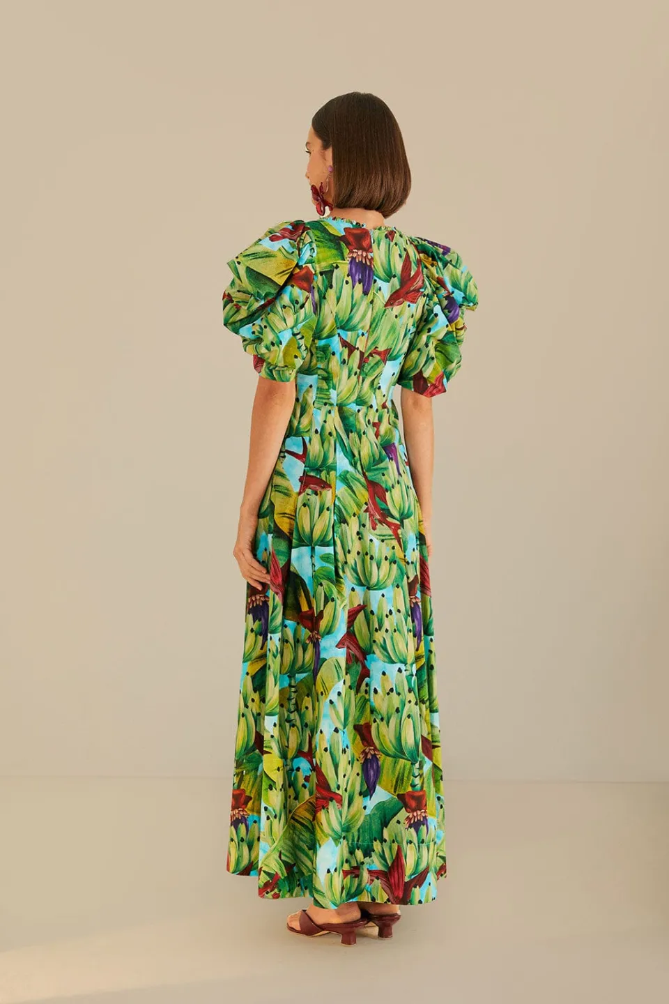 FARM Rio Blue Banana Pingo Midi Dress Best