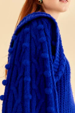 FARM Rio Blue Braided Sweater