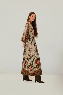 FARM Rio Blue Flowing Beauty Maxi Dress Clearance