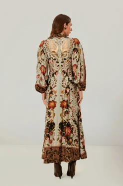 FARM Rio Blue Flowing Beauty Maxi Dress Clearance