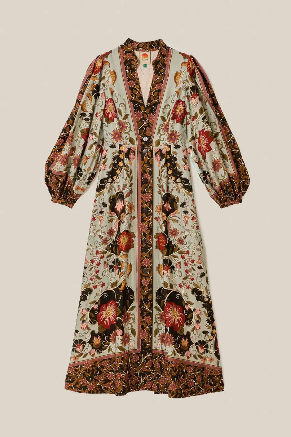 FARM Rio Blue Flowing Beauty Maxi Dress Clearance