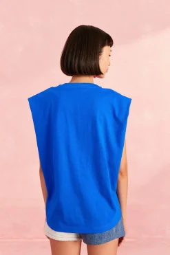 FARM Rio Blue Kissed By The Sun Organic Cotton T-Shirt