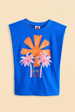 FARM Rio Blue Kissed By The Sun Organic Cotton T-Shirt