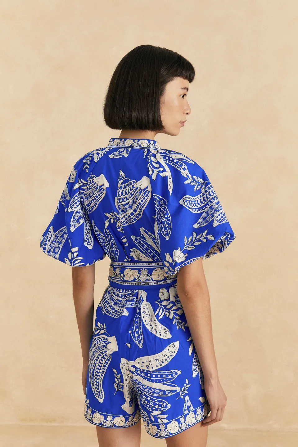 FARM Rio Blue Lace Banana Romper Online