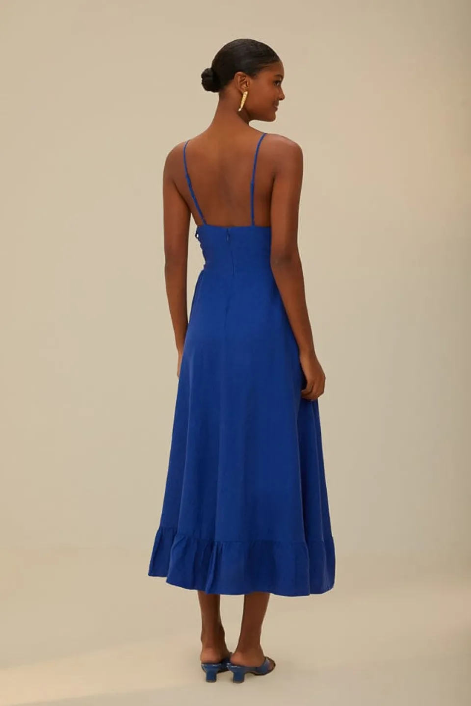 FARM Rio Blue Midi Dress Discount