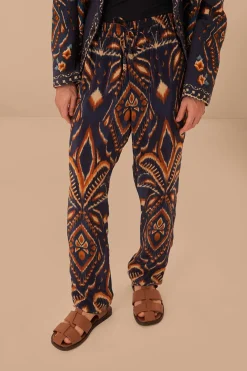 FARM Rio Blue Pineapple Ikat Pants Discount
