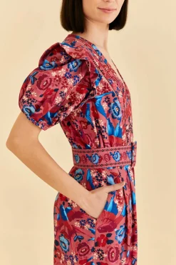 FARM Rio Blush Floral Birds Jumpsuit New