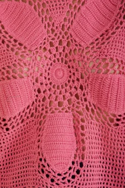 FARM Rio Blush Flower Draw Crochet Blouse Sale
