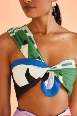 FARM Rio Brasil Bahia Scarves Crop Top Outlet