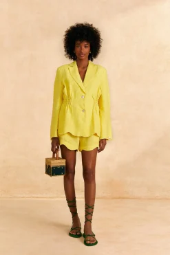 FARM Rio Bright Yellow Shorts Hot